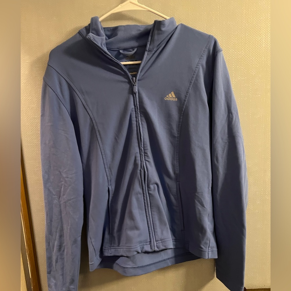 Adidas Zip Up Sweatshirt Size Large Clima365